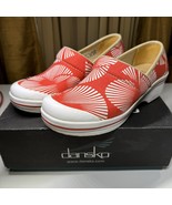 Dansko Vegan Volley Chino Palm Women EU 38 US 7.5-8 Red Canvas Slip On C... - $75.22 CAD