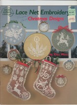 Lace Net Embroidery Christmas Designs Pattern Booklet Rita Weiss - $7.84