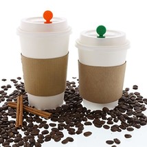 StixToGo Orange Circle Beverage Plug for Disposable Lids, Package of 400 - $27.99