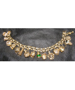 VINTAGE 14k GOLD CHARM BRACELET-17 MOVE+OPENING CHARMS+LabSTONES+PEARLS-... - $67,244.56 MXN
