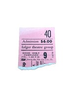 RICHARD III FOLGER THEATRE GROUP 1979 TICKET STUB 2/9/1979 WASHINGTON DC... - $20.44 CAD