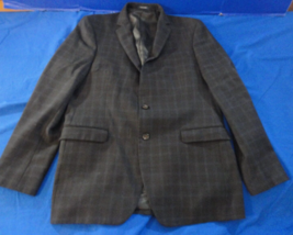 2 BUTTON DESIGNER RALPH LAUREN SPRING BLACK CHECKERED SUIT JACKET COAT 42R - €31,29 EUR