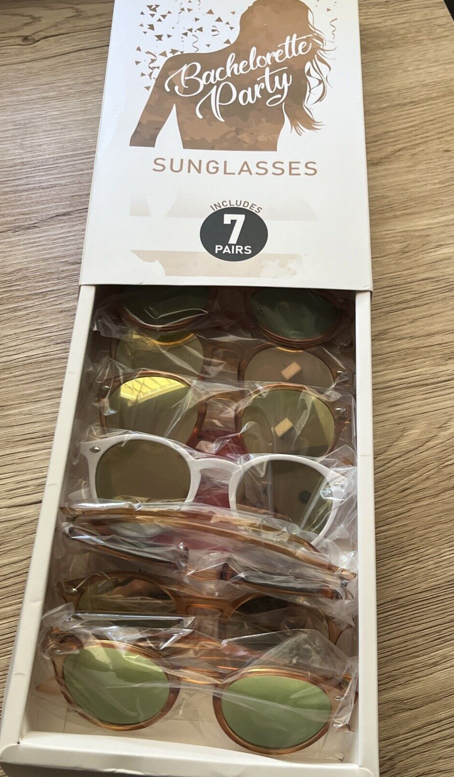 Bride Tribe Bachelorette Sunglasses 1  Bride &amp; 6 Bridesmaid Sunglasses NEW - $45.79