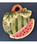 MCM Kafong Rare Vintage Ceramic Wall Hanging Watermelon Fruit Kitchen Decor - £10.77 GBP