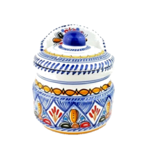 Yaya Imports Spanish Pottery Storage Jar Ceramica De La Cal Kitchen Cani... - £28.81 GBP