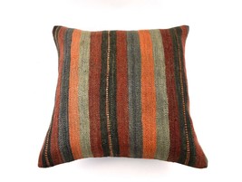 20x20 Kilim Pillow Cover Handmade Vintage Oushak Kilim Cushion Cover 4659 - £13.58 GBP