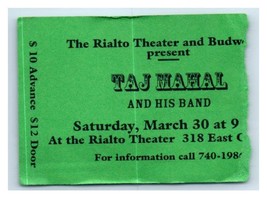 Taj Mahal Konzert Ticket Stumpf März 30 Tucson Arizona - £35.31 GBP