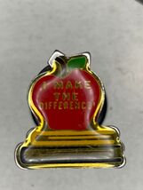 I make the difference teacher apple book lapel pin - $5.94