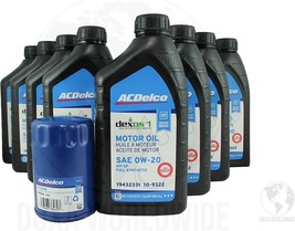 ACDelco 0W-20 10-9322 &amp; PF63 Oil Change Kit, 2014-22 Silverado/Sierra 1500 5.3L - $87.07