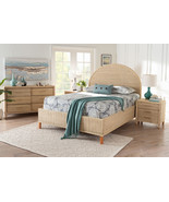 Prunella Japandi Sun-Bleached Braided Rattan Queen Size 4Pc Bedroom Set - $2,499.42 CAD