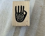 Stampa Rosa Hand With Spiral Swirl Rubber Stamp BO 1381 - £7.55 GBP