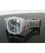 FOSSIL BLUE MEN&#39;S WRISTWATCH AM-3829 WATERPROOF SS SILVER LINK BLACK FAC... - $86.09 CAD