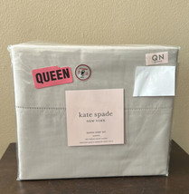 New! Kate Spade Cotton 300 Tc Sateen Weston Queen Size Sheet Set, Beige 4 Pc Set - £63.85 GBP