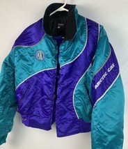 Vintage Arctic Cat Jacket Satin Snowmobile Coat Full Zip Women’s Small 8... - $49.99