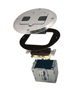 Hubbell 6239NI Single Gang Floor Box Kit, Nickel Finish - $76.85