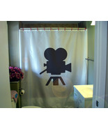 Shower Curtain movie camera vintage Hollywood classic - £55.94 GBP