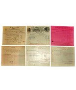 6 1901 DETROIT MI Billhead Document Receipts Dye Stuffs Machinists Insur... - £12.54 GBP
