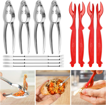 12 Piece Seafood Tools Set Nut Cracker Crab Lobster Set, Includes 4 Stainless . - £14.05 GBP