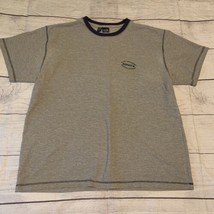 B.U.M. BUM Equipment Vintage 90s T-Shirt Mens Size XXL 2XL Gray Blue - $19.59
