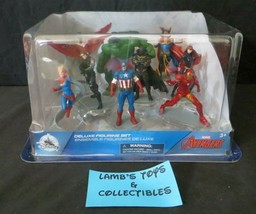 Disney Marvel 9 piece playset cake toppers ShopDisney Store Authentic Avengers - £45.76 GBP