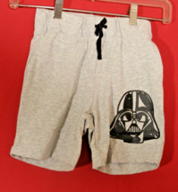 NEW Spotted Zebra Boy&#39;s Star Wars Darth Vader Knit Jersey Gray Shorts XS... - $8.56