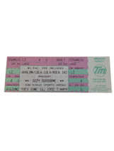 VTG Ozzy Osbourne Concert Ticket Stub San Diego, CA Sports Arena June 16, 1992 - $25.00
