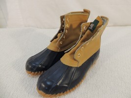 Greatland Steel Shank Duck Boots Women&#39;s 6 Lined Brown &amp; Blue Winter/Water 50578 - £12.46 GBP