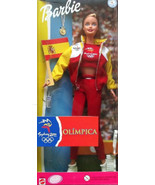 BARBIE DOLL -  SPAIN - SPANISH FLAG -  AUSTRALIAN OLYMPICS 2000 NEW - £27.01 GBP