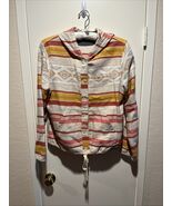 NWOT Pendleton Women’s L Button Front Hoodie Doublesoft Aztec Southweste... - $882.04 MXN