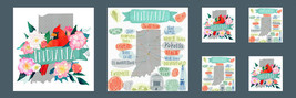 Moda LAKESIDE STORY Indiana 13358 11P Quilt Fabric 15&quot; Panel - Mara Penny - £4.07 GBP