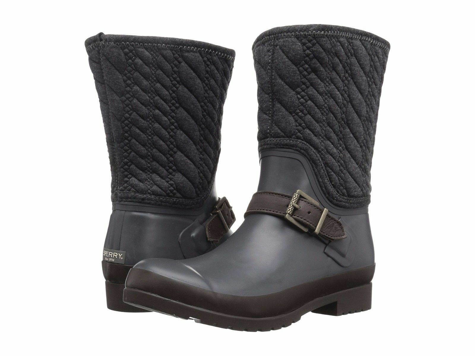 NWB Sperry Top-Sider Walker Gray Grey Rope All Weather Boot Size 6 M - $69.19