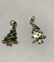 2 different Christmas Tree Pendants Approximately 1 Inch - £35.96 GBP