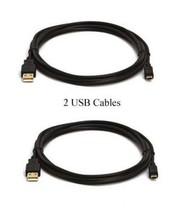 Two USB Cables for Canon PowerShot A430 A450 A460 A470 A480 A490 A495 A5... - £8.36 GBP