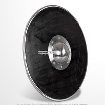 21&quot; Functional Viking Norse Wooden Round Shield Steel Boss Reinforced Ri... - $69.28