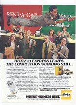 1981 Hertz Car Rental Print Ad Automobile car O J Simpson 8.5&quot; x 11&quot; - $19.31
