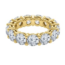 7Ct Imitación Diamante Eternity Alianza Anillo Aniversario Oro Amarillo Chapado - £344.35 GBP