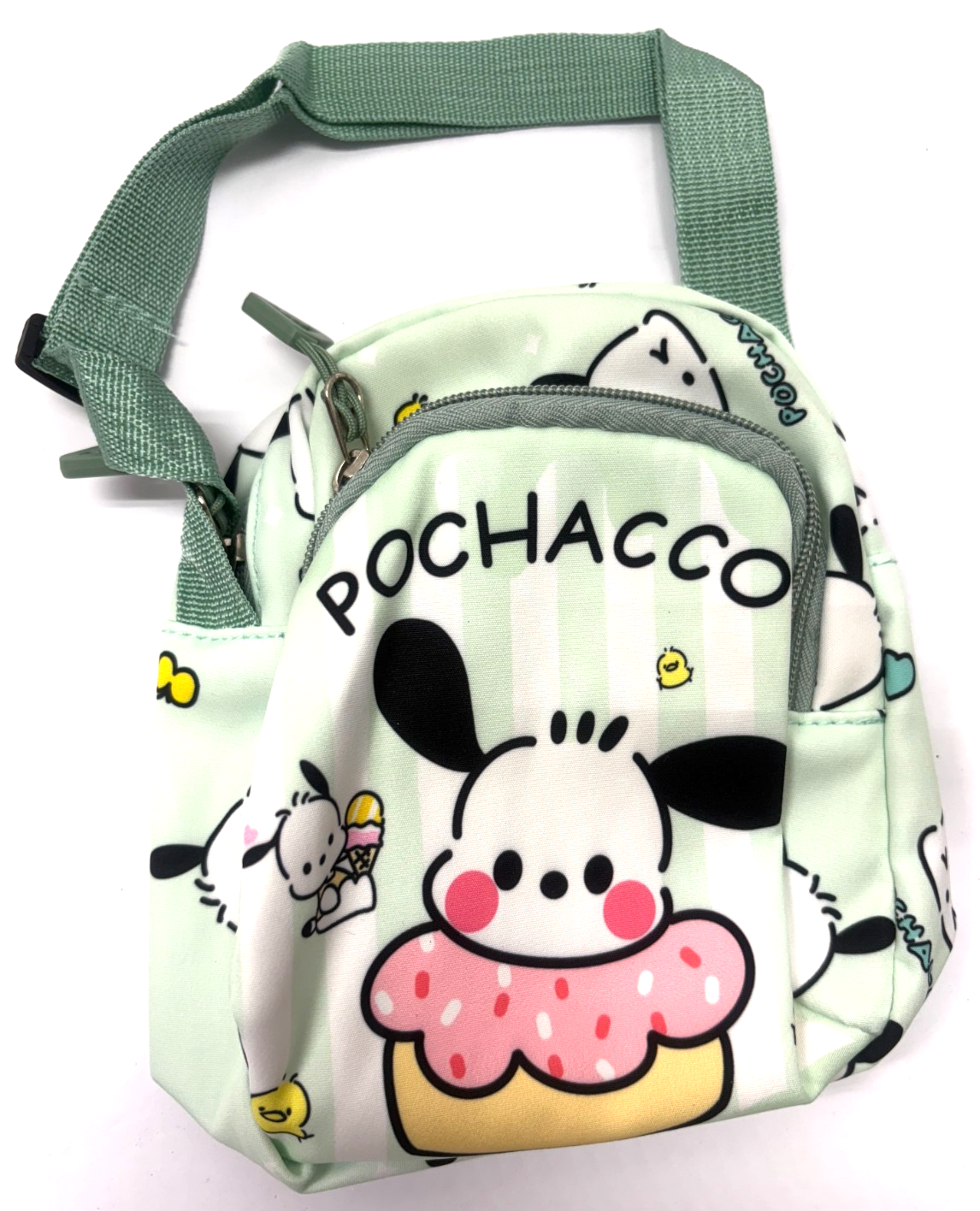 Girls Hello Kitty POCHACCO 7&quot; Tall Fanny Pack Purse Adjustable Strap NEW - $9.90