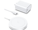Magnetic Wireless Charger, Charging Pad With 20W Usb C Pd Adapter, Mag-S... - £23.94 GBP