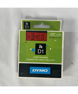 Dymo 1/2&quot; (12mm) Black on Red Label Tape for Dymo 3500 D1 Labels - £7.44 GBP
