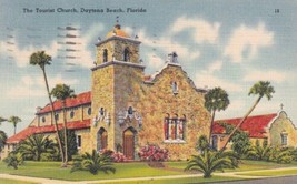 Tourist Church Daytona Beach Florida FL 1950 Postcard B04 - £2.38 GBP