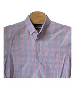 Bonobos Plaid Shirt Men&#39;s Size Large blue pink Long Sleeve Button Standa... - €11,03 EUR