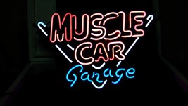 Muscle Car Garage Beer Bar Neon Light Sign 16&quot; x 15&quot; - £401.33 GBP