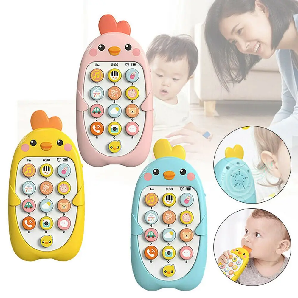 Baby Chick Bilingual Baby Cell Phone Toy Music Voice Early Educational Learning - £10.50 GBP+