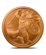 1 oz Copper Round Collectible Coin Spartan Warrior - $418.15 MXN