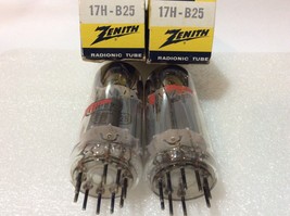 17H-B25 Two (2) Zenith Tubes NOS, NIB Same Codes 17H B25 / 17HB25 Japane... - £4.97 GBP