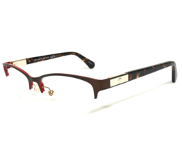 Kate Spade Eyeglasses Frames GLORIANNE WR9 Tortoise Brown Red Half Rim 5... - £33.46 GBP