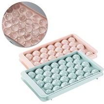 Ice Cube Tray Round 33 Grid Mini Circle Making Sphere Ball Mold for Freezer - £14.94 GBP