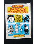 Vintage Art Drawing Book Draw 50 Famous Cartoons By Artist Lee J. Ames - €17,16 EUR