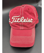 Titleist Oklahoma Golf Hat Red OU Sooners Cotton Adjustable Embordered - $24.17
