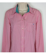 American Eagle button front shirt long sleeve Striped Womens Size 14 - €8,55 EUR